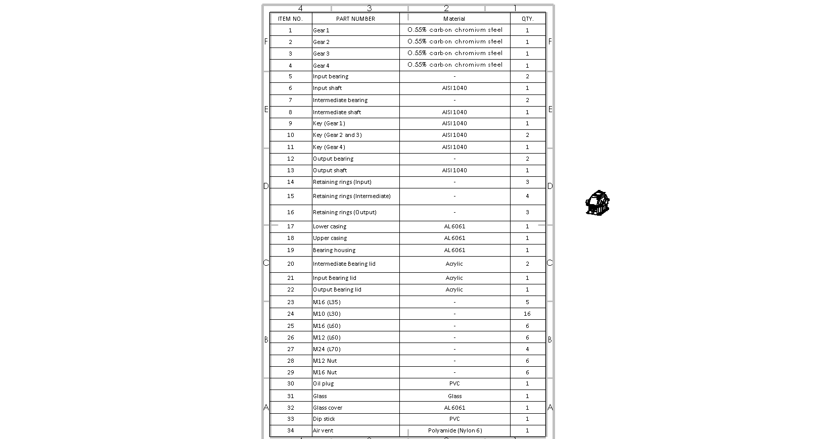 两级回复变速箱